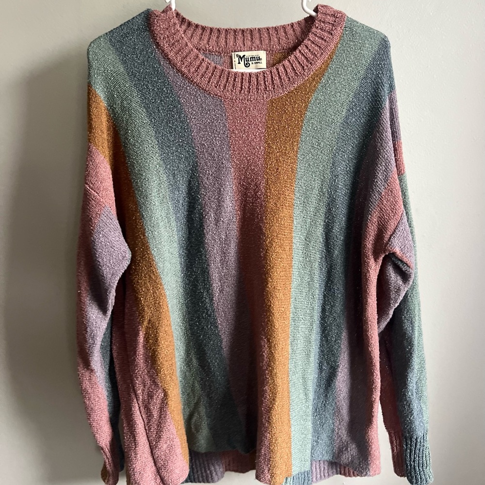 Show me your Mumu rainbow sweater. Size extra small. Great condition!